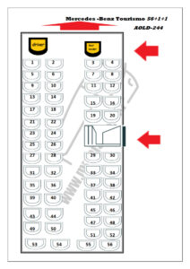 Mercedes Tourismo - Ülésháló